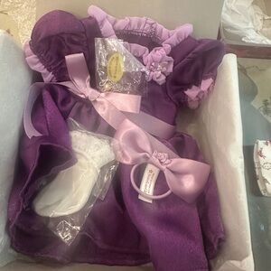 American girl doll purple dress